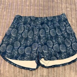 Tropical Blue Women's Athletic Shorts